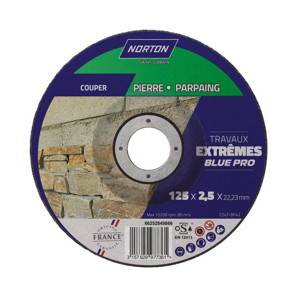 Disque 125x2,5 mater NORTON extreme