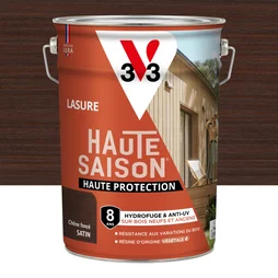 Lasure V33 Haute saison 8 ans chêne foncé satiné 5 l