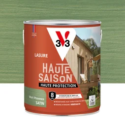 Lasure V33 Haute saison 8 ans vert provence satiné 2.5 l