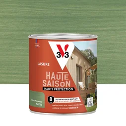 Lasure V33 Haute saison 8 ans vert provence satiné 0.75 l