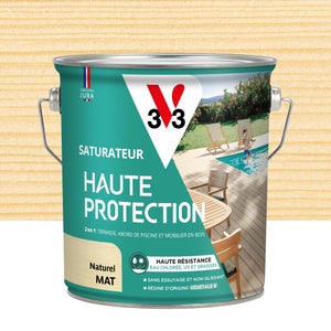 Saturateur pour bois extérieur V33 Haute protection naturel mat 2.5L