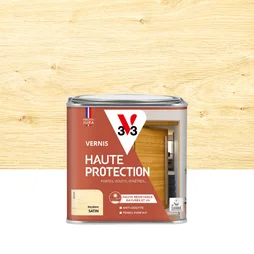 Vernis pour bois extérieur V33 Haute protection incolore satiné 0.5 l