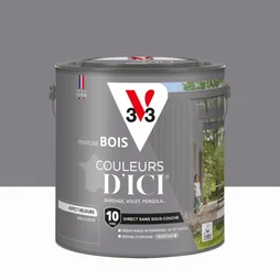 Peinture extérieure bois V33 Couleurs d'ici, gris flotté velours 2l