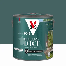 Peinture extérieure bois V33 Couleurs d'ici, vert profond velours 2l