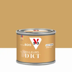 Peinture extérieure bois V33 Couleurs d'ici, jaune ocré velours 0.125l