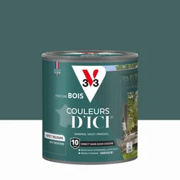 Peinture extérieure bois V33 Couleurs d'ici, vert profond velours 0.5l