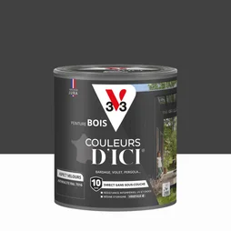 Peinture extérieure bois V33 Couleurs d'ici, anthracite ral 7016 velours  0.5l