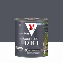 Peinture extérieure bois V33 Couleurs d'ici, bleu encré velours  0.5l