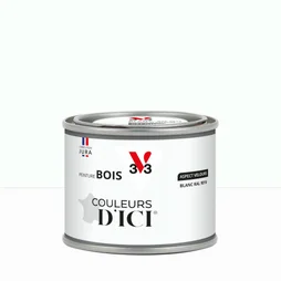 Peinture extérieure bois V33 Couleurs d'ici, blanc ral 9016 velours  0.125l