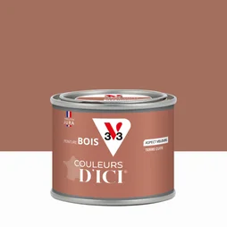 Peinture extérieure bois V33 Couleurs d'ici, terre cuite velours  0.125l