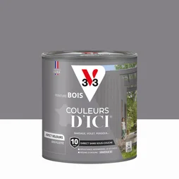Peinture extérieure bois V33 Couleurs d'ici, gris flotté velours  0.5l