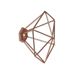 Tête portemanteau filaire métal cuivré
