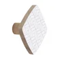 Tête portemanteau carré blanc