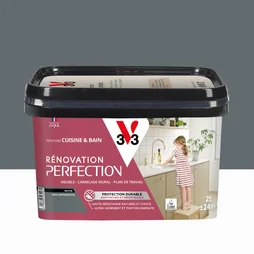 Peinture meuble anthracite satin V33 Rénovation cuisine et bain 2l