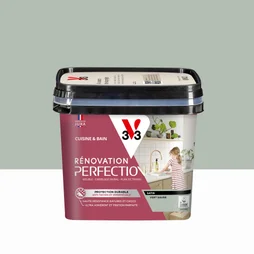 Peinture meuble, V33 Rénovation cuisine et bain, 0.75l, vert sauge satin
