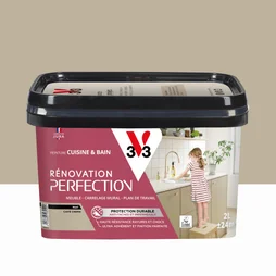 Peinture meuble, V33 Rénovation cuisine et bain, 2l, café crème mat