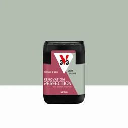 Peinture meuble, V33 Rénovation cuisine et bain, 0.075l, vert sauge satin