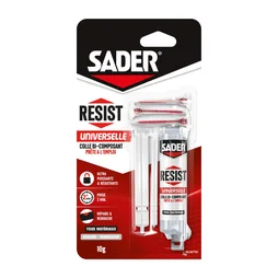 Colle de reparation epoxy bi-composant sader resist univers sering 10g