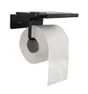 Dérouleur de papier toilette mural Basic à visser noir