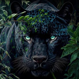 Toile imprimée Panthère, CEANOTHE 45 x 45 cm