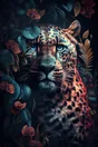 Toile imprimée Guépard, CEANOTHE 65 x 97 cm