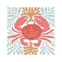 Toile imprimée Illu Crabe, CEANOTHE l.30 x H.30 cm