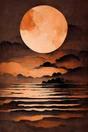 Toile imprimée La Pleine Lune, CEANOTHE 45 x 65 cm