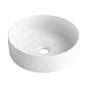 Vasque à poser céramique rond Studio Diam.37 cm blanc brillant