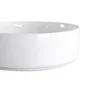 Vasque à poser céramique rond Studio Diam.37 cm blanc brillant