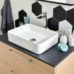 Lavabo à poser porcelaine l.50 x P.36 cm
