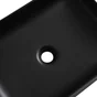 Vasque à poser céramique rectangulaire Studio l.50 x P.36 cm noir mat