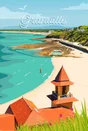 Toile imprimée Plage Plat Gousset, CEANOTHE l.97 x H.65 cm