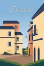 Toile imprimée Toulouse, CEANOTHE l.30 x H.45 cm