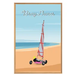 Image encadrée Bray Dunes, CEANOTHE l.65 x H.97 cm