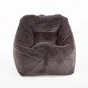 Fauteuil Marco fausse fourrure 70 x 60 h.75 gris