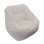 Fauteuil marco fausse fourrure 70 x 60 h.75 blanc casse