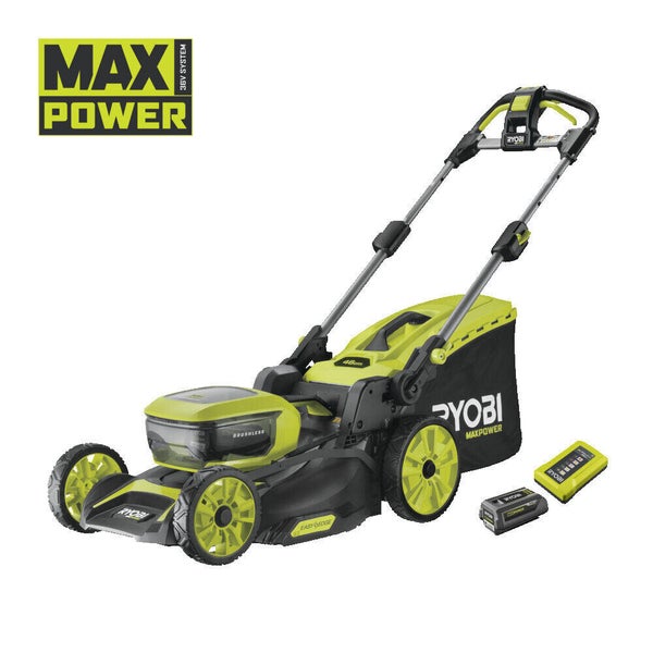 Tondeuse sur batterie RYOBI , 36 V, l. 46 cm, 5aH