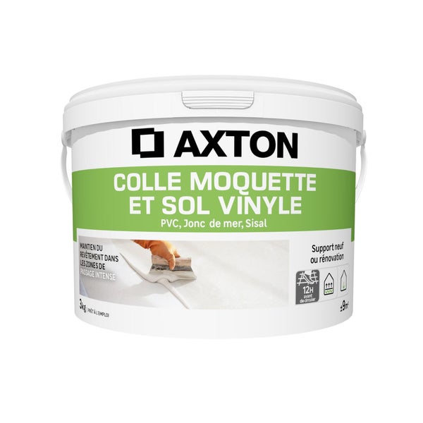 Colle pour moquette sol vinyle AXTON beige 3 Kg