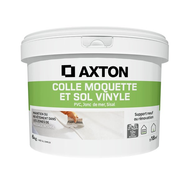 Colle pour moquette sol vinyle AXTON beige 6 Kg