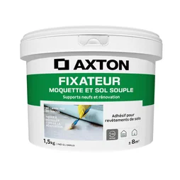 Fixateur pour moquette sol vinyle AXTON translucide 1.5 Kg