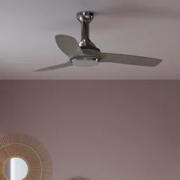 Ventilateur de plafond avec éclairage Gandia INSPIRE, gris, 15 W