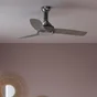 Ventilateur de plafond avec éclairage Gandia INSPIRE, gris, 15 W