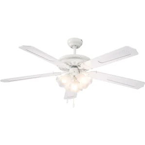 Ventilateur de plafond avec éclairage Bahamas INSPIRE, blanc 