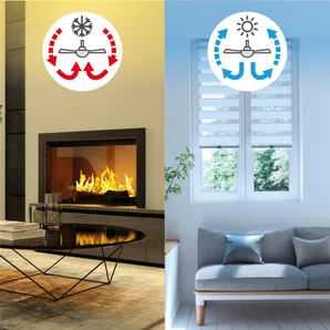 Ventilateur de plafond avec éclairage Bahamas INSPIRE, blanc 