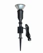 Spot à piquer E27 Greenwich exterieur max 80W noir INSPIRE