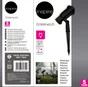 Spot à piquer E27 Greenwich exterieur max 80W noir INSPIRE