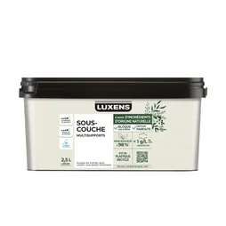 Sous-couche universelle (tous supports) Biosourcee LUXENS, 2.5 L, blanc