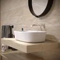 Carrelage mural effet pierre beige 3d mat l.20 x L.50 cm Lithos, 1,6m2