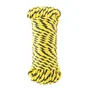 Corde polypropylène torsadée jaune et noir diamètre 6 mm x l.25 m 1er prix