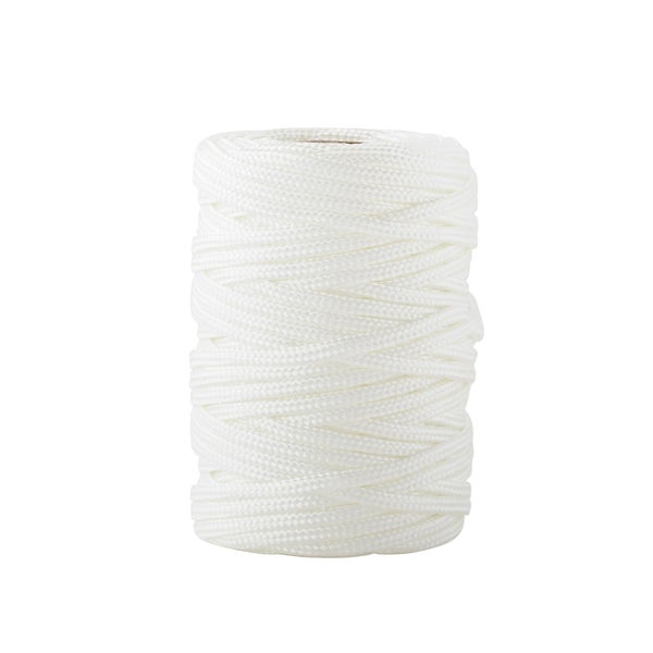 Ficelle polypropylène tressée blanc diamètre 2.8mm x l40m, STANDERS